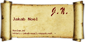Jakab Noel névjegykártya